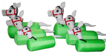 We have Pony Hops in small, medium, or large. Rent these inflatable horses for fun for all ages!